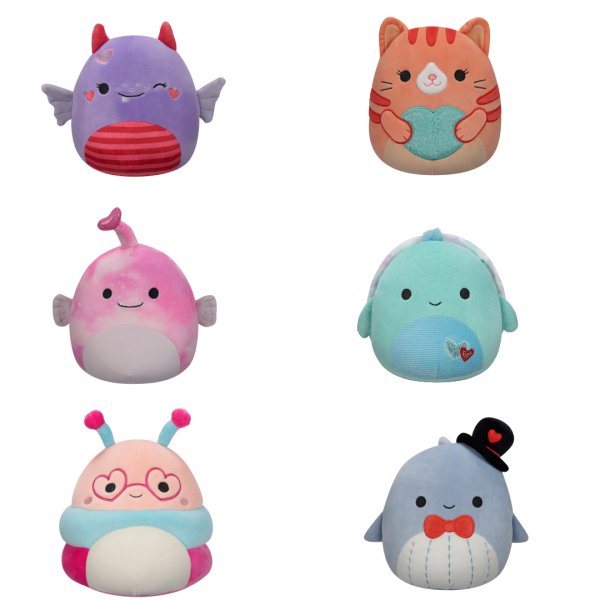 SQUISHMALLOWS Мягкая игрушка ко Дню Святого Валентина, 19 см