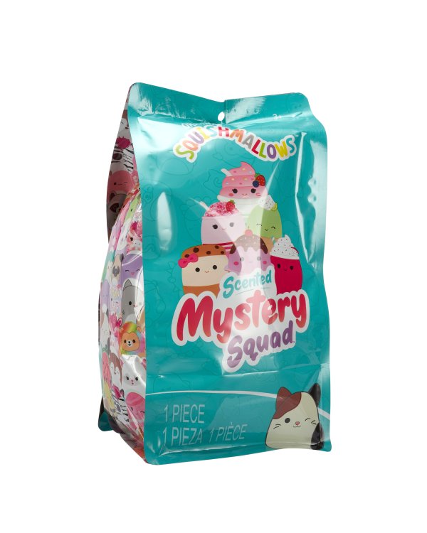 SQUISHMALLOWS Mystery Squad W21 Плюшевая игрушка-сюрприз с запахом, 20 см