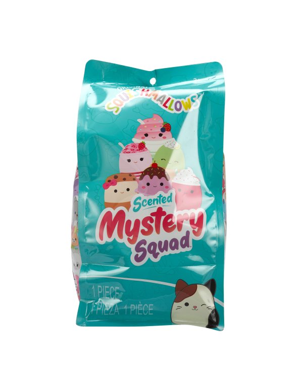 SQUISHMALLOWS Mystery Squad W21 Плюшевая игрушка-сюрприз с запахом, 20 см
