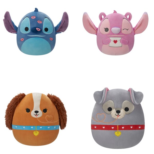 SQUISHMALLOWS DISNEY Мягкая игрушка ко Дню Святого Валентина, 20 см