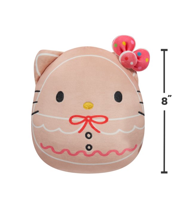 SQUISHMALLOWS HELLO KITTY Мягкая игрушка, рождественская коллекция, 20 см