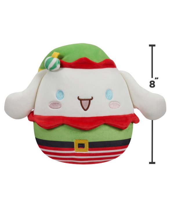 SQUISHMALLOWS HELLO KITTY Мягкая игрушка, рождественская коллекция, 20 см