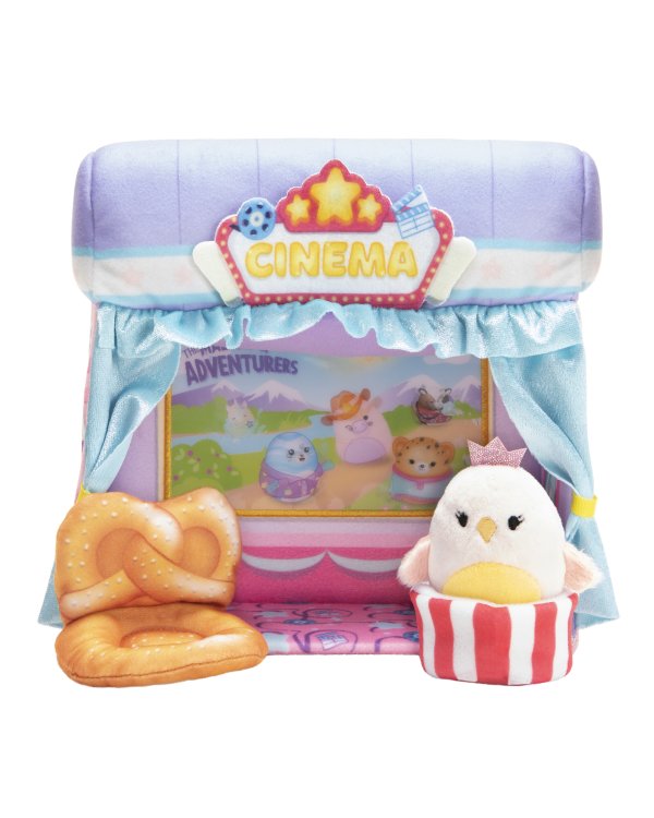 SQUISHMALLOWS Squishville Плюшевый игровой комплект-делюкс - Кинотеатр