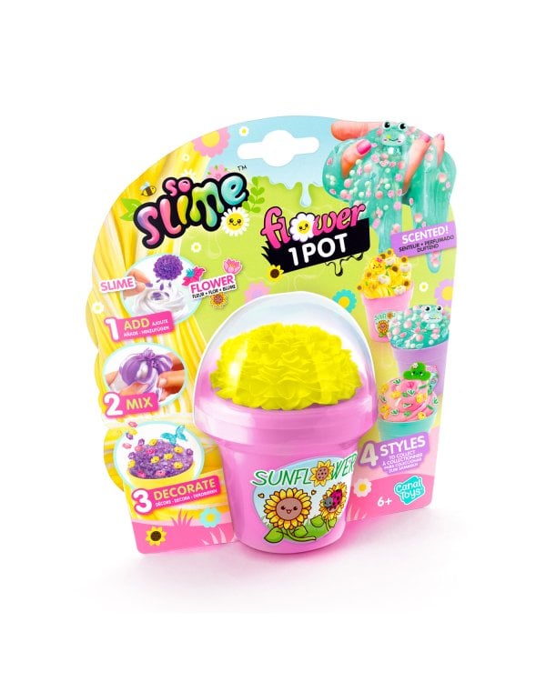 SO SLIME Комплект для изготовления слайма Цветочный горшок