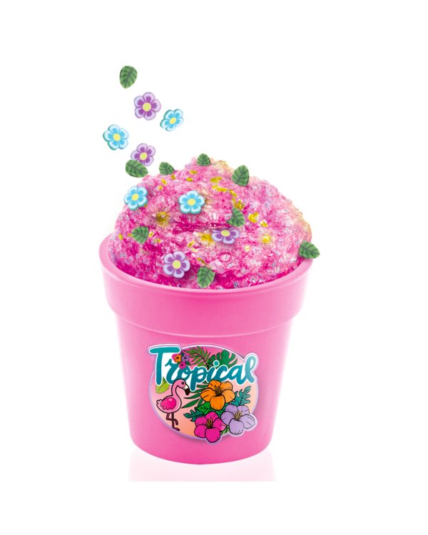 SO SLIME комплект для изготовления слайма Цветочный горшок, 3 шт