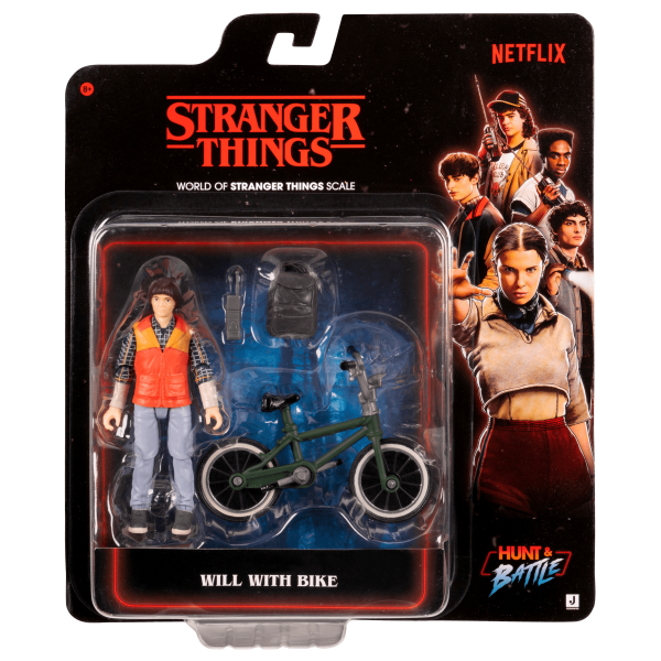 STRANGER THINGS Фигурка с велосипедом и аксессуаром - Will Byers, 12 см