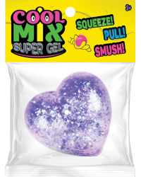 SUPERGEL игрушка-антистресс, блестящее сердечко