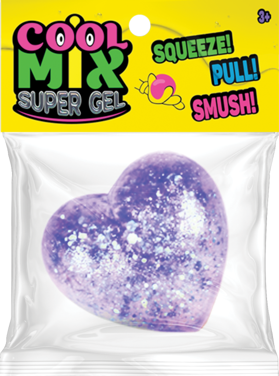 Обложка книги «SUPERGEL игрушка-антистресс, блестящее сердечко»