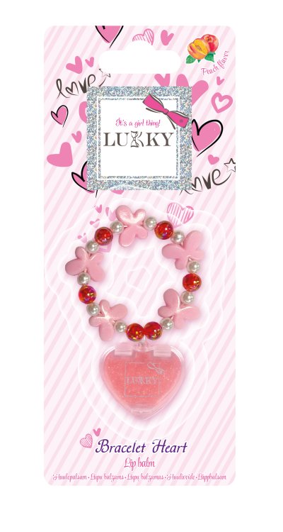 LUKKY Бальзам для губ с аксессуаром „Bracelet Heart"