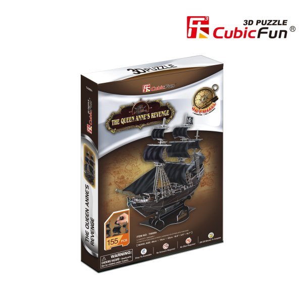 CUBICFUN 3D пазл Корабль Месть королевы Анны CUBICFUN 3D пазл Корабль Месть королевы Анны