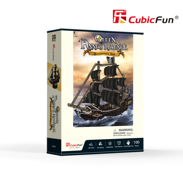 CUBICFUN 3D пазл Корабль "Месть королевы Анны"