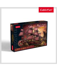 CUBICFUN 3D пазл «Queen Anne’s Revenge», юбилейное издание (красное)