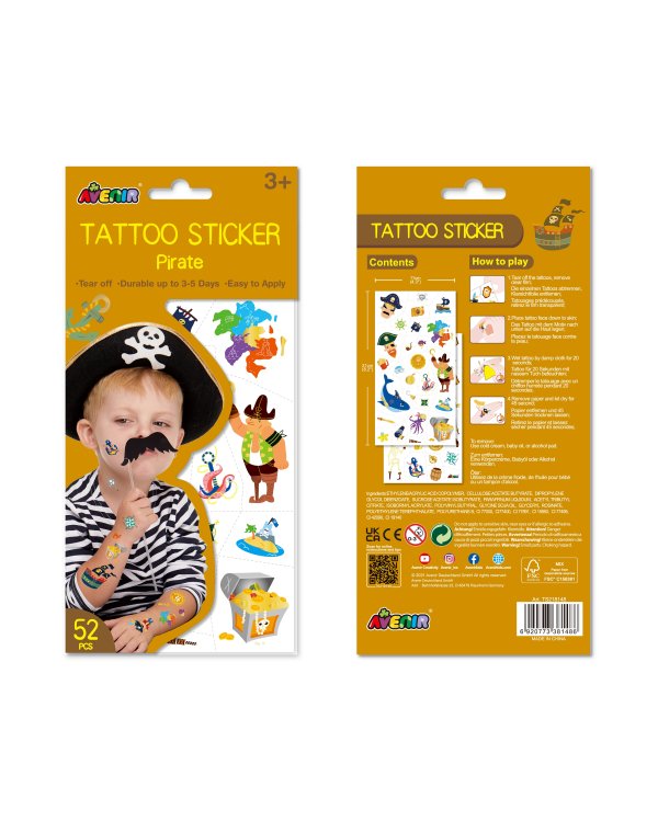 AVENIR Тату-стикеры: Пират