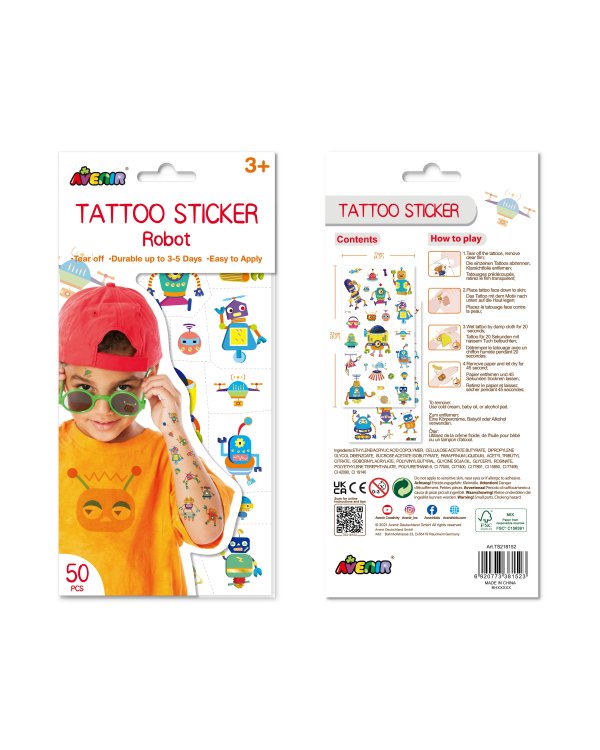 AVENIR Тату-стикеры: Робот