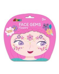 AVENIR Бриллиантовые стикеры для лица - Цветы