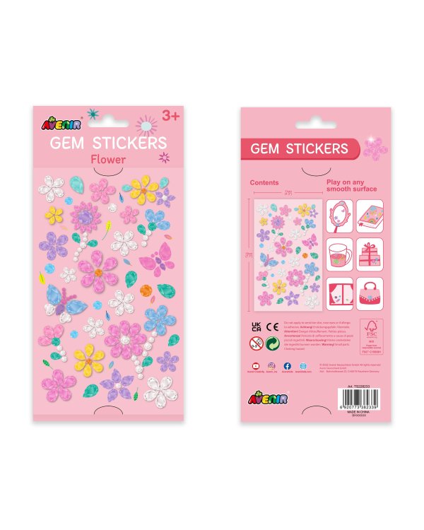 AVENIR Бриллиантовые стикеры - Цветы