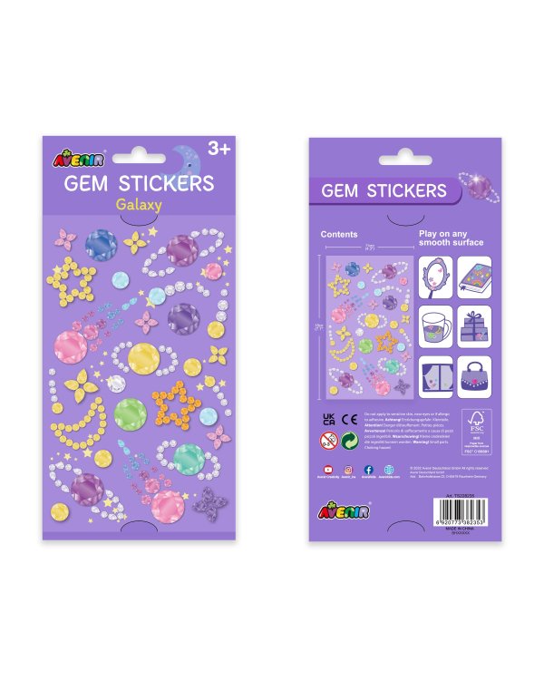 AVENIR Бриллиантовые стикеры - Галактика