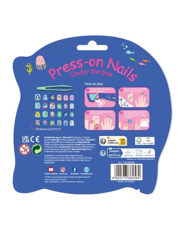 AVENIR Накладные ногти: Под морем