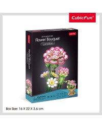 CUBICFUN 3D пазл «Букет цветов – гвоздика»