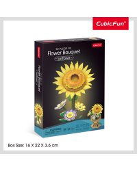 CUBICFUN 3D пазл «Букет цветов – подсолнух»