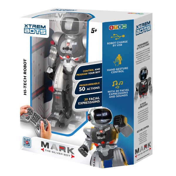 Обложка книги «XTREM BOTS интерактивный робот Silver Mark»