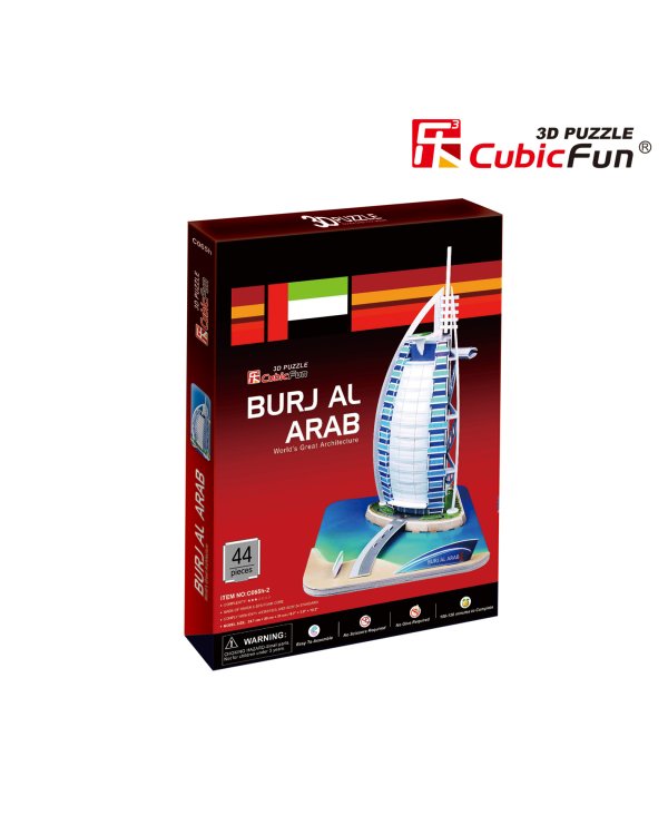 CUBICFUN 3D пазл Отель Бурж эль Араб", Дубаи
