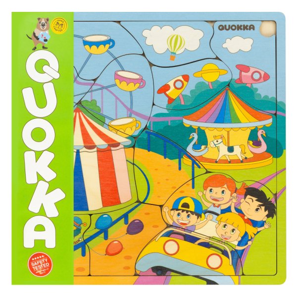 Обложка книги «QUOKKA Пазл "Парк развлечений"»