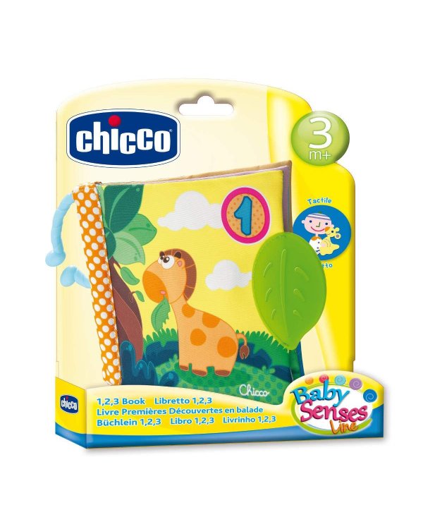 CHICCO Мягкая книжка 1-2-3