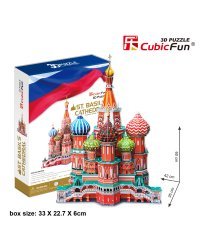 CUBICFUN 3D Пазл Собор Василия Блаженного (Москва)