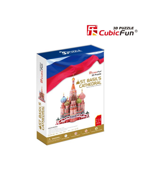 CUBICFUN 3D Пазл Собор Василия Блаженного (Москва)
