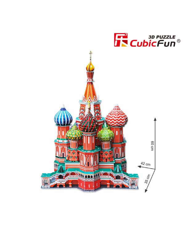 CUBICFUN 3D Пазл Собор Василия Блаженного (Москва)