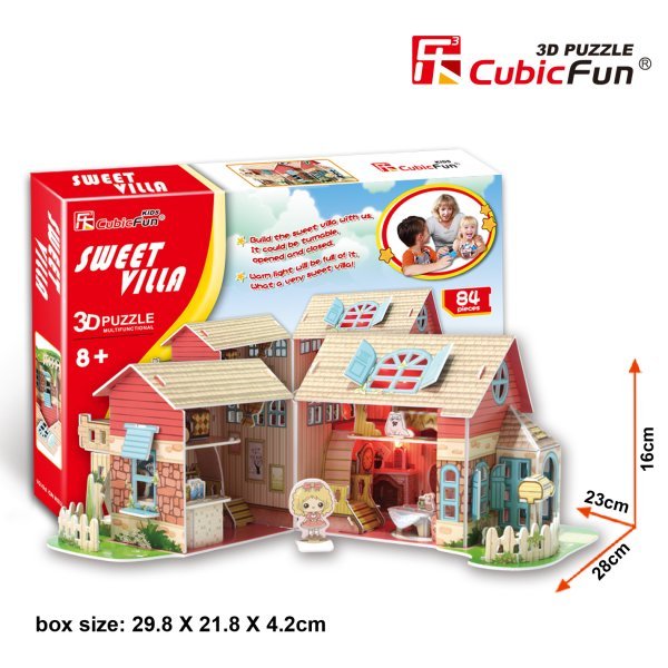 CUBICFUN 3D пазл кукольный дом Sweet Villa