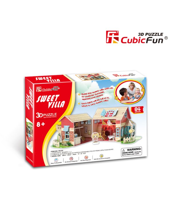 CUBICFUN 3D пазл кукольный дом Sweet Villa