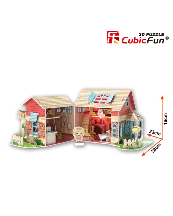 CUBICFUN 3D пазл кукольный дом Sweet Villa