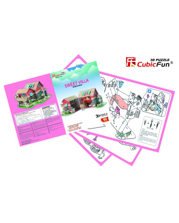 CUBICFUN 3D пазл кукольный дом Sweet Villa