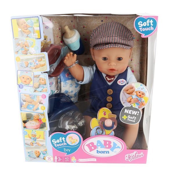 BABY BORN Soft Touch "City" мальчик, 43 см