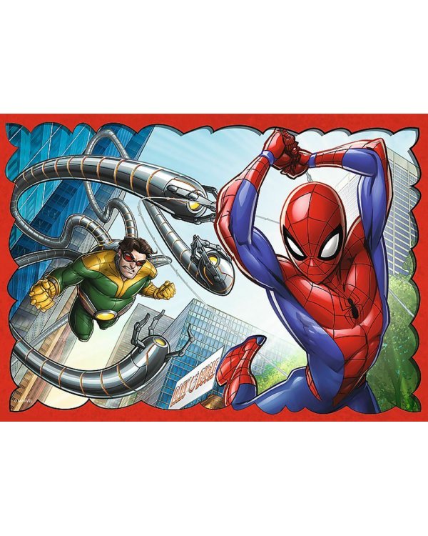 TREFL SPIDER-MAN Комплект пазлов 4в1 Человек-паук