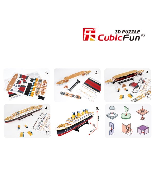 CUBICFUN 3D пазл "Титаник" (маленький)