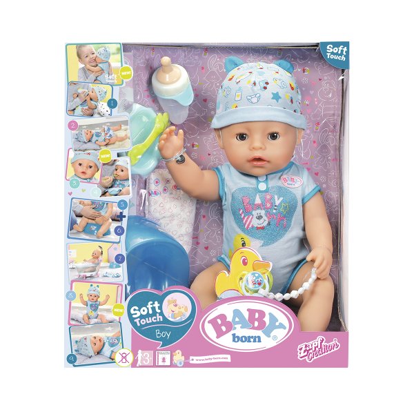 BABY BORN Soft Touch кукла мальчик 43 см