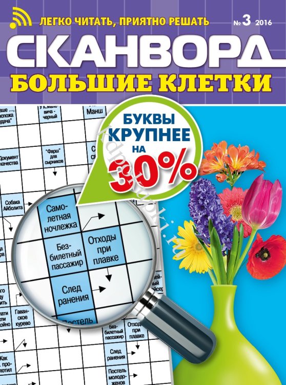 Обложка книги «Сканворд.Большие клетки», ISBN 4602445001596